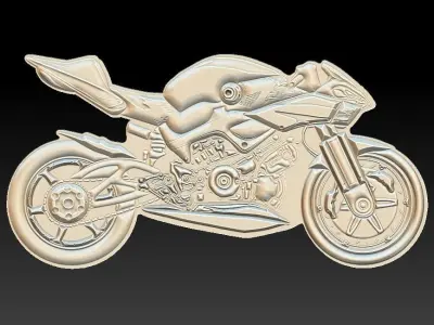 Moto Suitable for embossing Hot Foil Technique 3D model