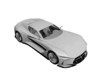 Concept Premium Super Vehicle Futuristic High Performance 3D model