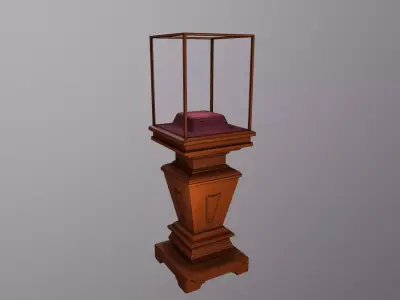 Antique Display Case Low-poly 3D model