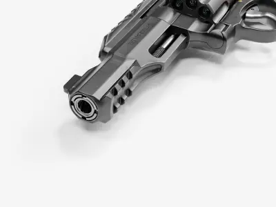  R8 Revolver Low-poly 3D model