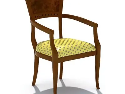 Antique Chair 3D model 4