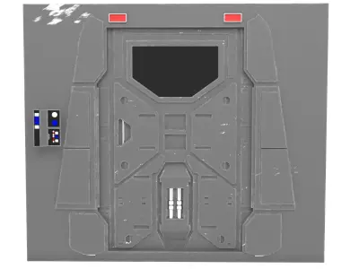 Profundities door 1-6 scale Hottoys 3D print model