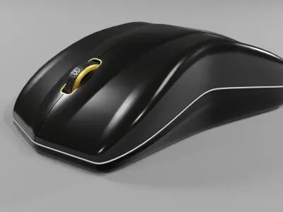 Luxury Sports Car-Inspired Ergonomic Mouse Free 3D model