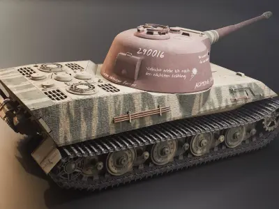 Panzer VII Lowe - WW2 German Heavy Tank 3D model