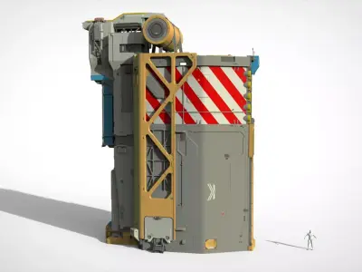 Sci-fi architecture 14 3D model