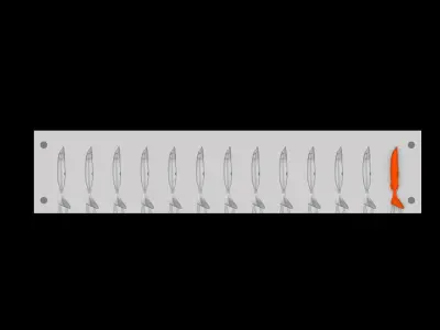 3d model  mold pike plastic lure 3D model