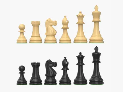 Chess Set v2 3D model