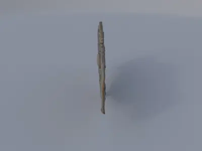 Ornamental Belt Buckle 3D model