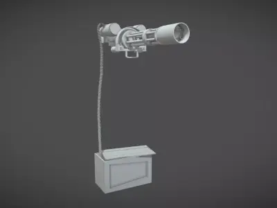 Machine Gun Mad Max Low-poly 3D model