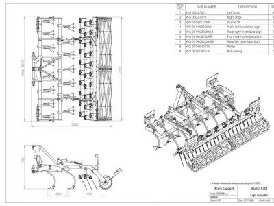 WG 0014 - Landscape cultivator 2r300 3D model