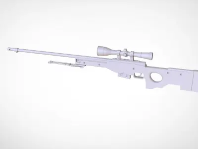 AWP Sniper Rifle 3D model