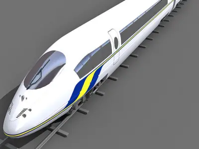 Speed Train 1 3D model