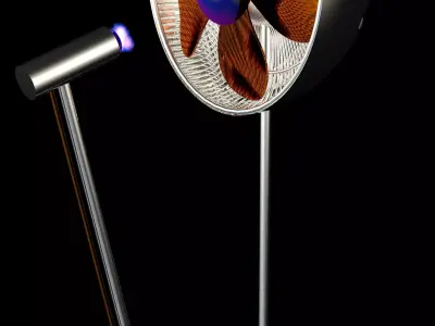 Fan SteamPunk SciFi Free 3D model