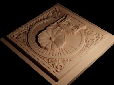 Phonograph CNC 3d Print High Relief Sand Casting 3D print model