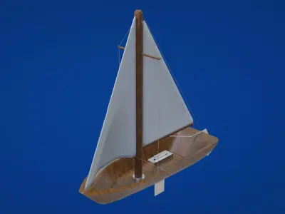 sailing boat Low-poly 3D model by 3dlowpoly