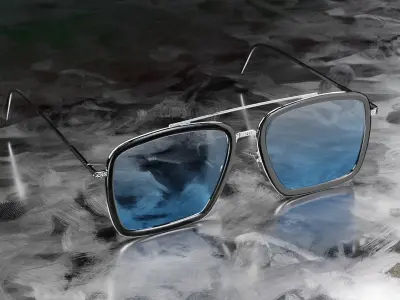 Sci Fi Glasses Iron man Edith 3D model