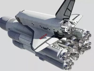 Buran space shuttle 3D model