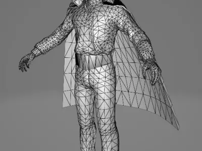 STAR WARS Lando Calrissian - Low Poly Game Battlefield FBX MODEL Low-poly 3D model