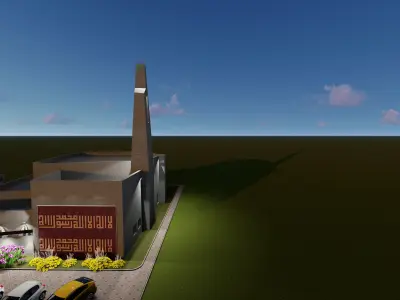 DHA MOSQUE Free 3D model