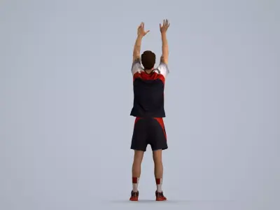 00560Jason004 - Adult Caucasian man exercising in athletic wear 3D model