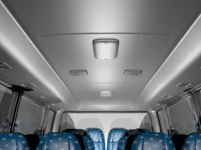 Toyota Coaster Bus Low-poly 3D model