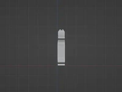 Simple Glock Low-poly 3D model