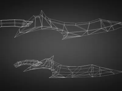 Sword Low-poly 3D model 53
