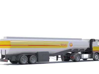 Mercedes Actros Refueler Truck 3D model