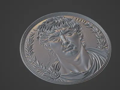 Gaius Marius Medallion 3D print model get