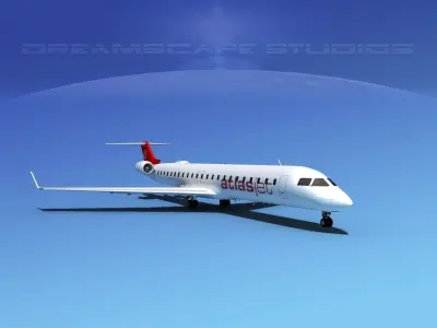 Bombardier CRJ900 Atlas Jet 3D model