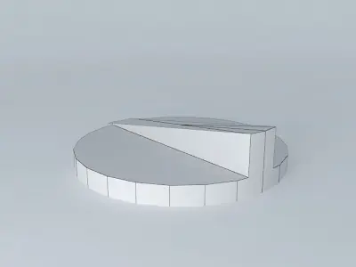 Steel pie chart Free 3D model
