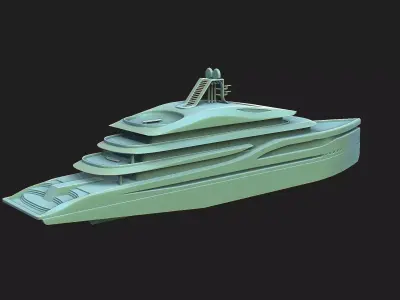 yacht 3D print model