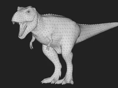 Tyrannosaurus Rex Low-poly 3D model 8