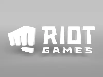 Riot Logo 001 Free low-poly 3D model