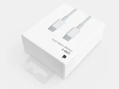 Apple USB-C Charge Cable Packaging 3D model