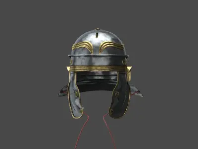 Roman helmet Low-poly 3D model buy