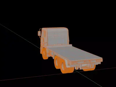 Mitsubishi Fuso Shogun Chassis FP350G 3D model