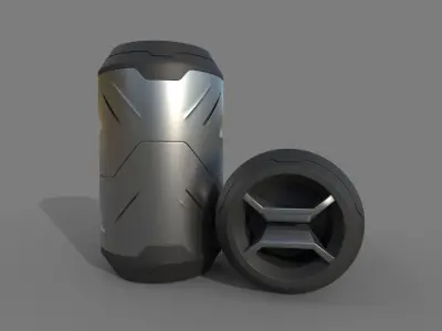 Futuristic Can Concept 3D model