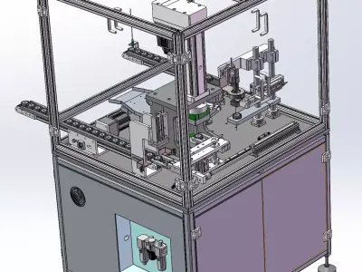 Stator core shaping inspection machine 3D model