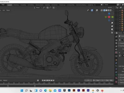 XSR 155 model Low-poly 3D model