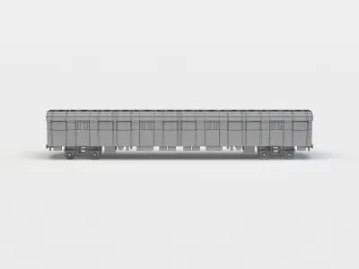 Subway train Low-poly 3D model buy