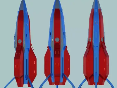 Rocket Trident Type 1 3D model