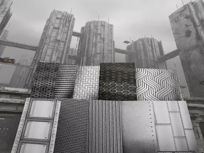 Sci Fi  Industrial Textures  Pack Collection Vol 1 Texture