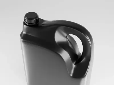 5 liter Plastic Detergent Bottle Low-poly 3D model