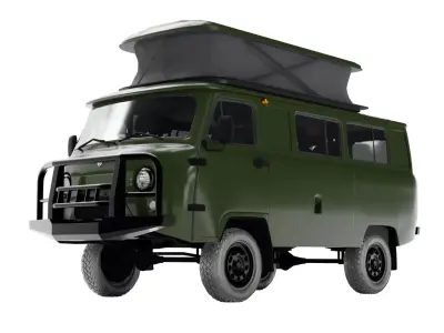 UAZ 2206 452 Bukhanka 3D model