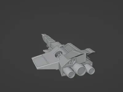 Spacecraft star wars weapon Free 3D model