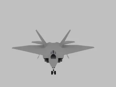 Jet Base Mesh - Game ready Low-poly 3D model