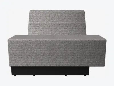 Seating - Contemporary - Blume - Type - Closing - Back - Round Low-poly 3D model