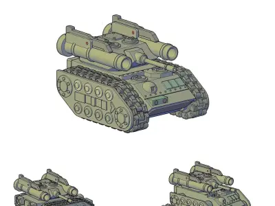 TANK DESTROYER - ANTI TANK 3D print model