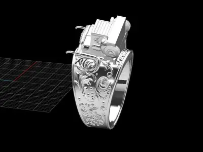 Truck ring camion gandola 3D print model